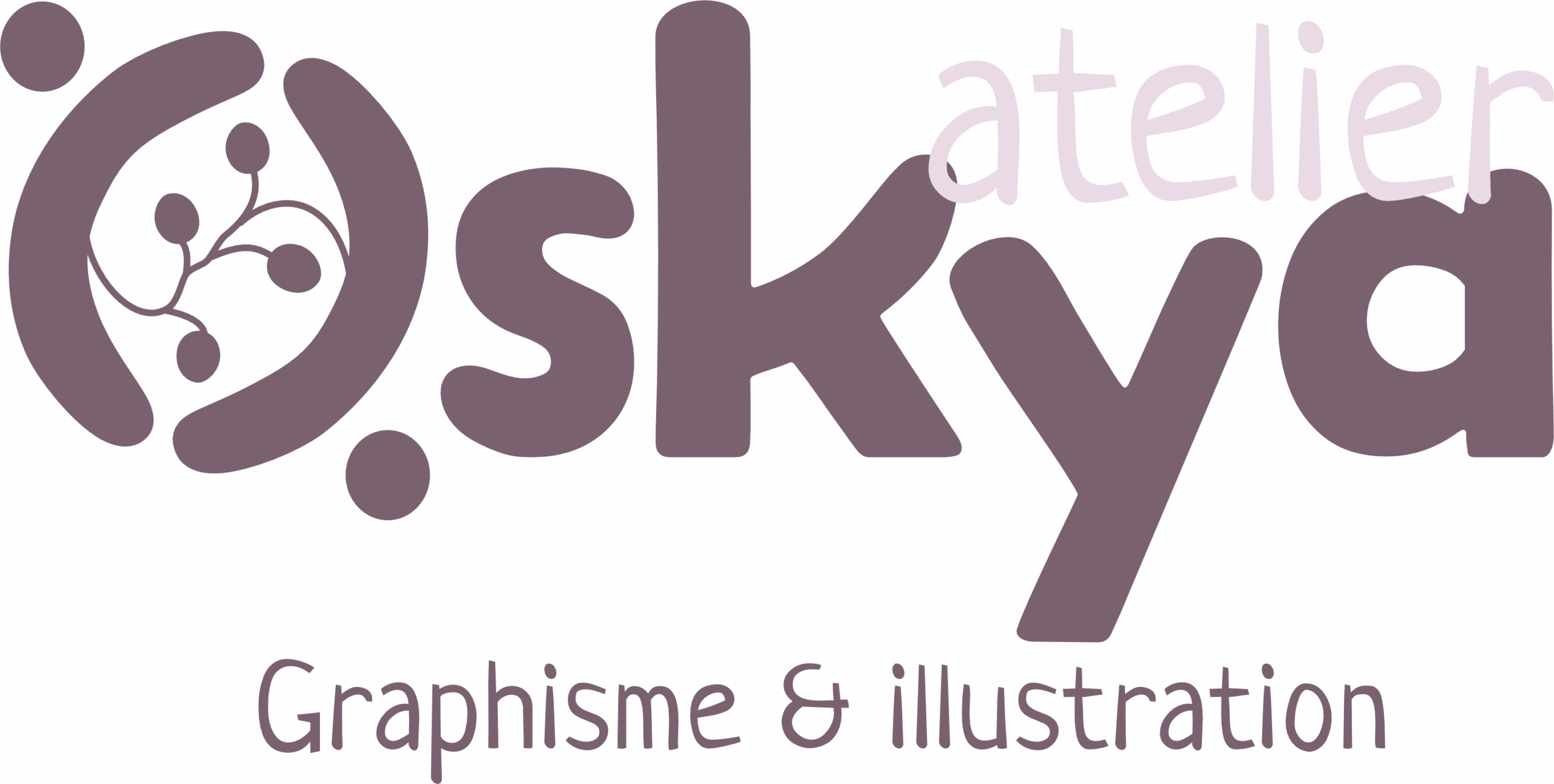 Atelier-Oskya-Graphisme-Illustration Logo Atelier Oskya Graphisme & Illustration